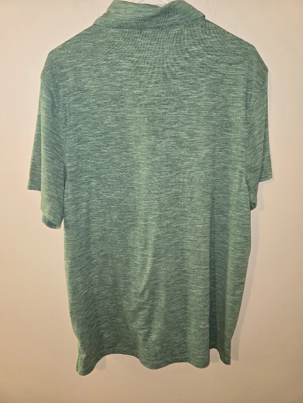 J.Crew Performance Polo Shirt XL Green Heather Short Sleeve Golf Casual